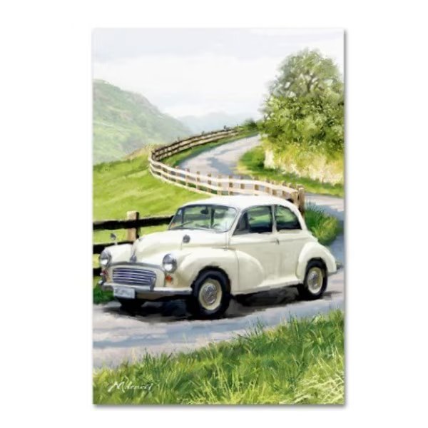 The Macneil Studio 'Morris Minor' Canvas Art, 30x47, Trademark Fine Art, Mfr#: ALI8655-C3047GG